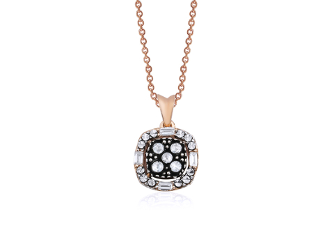 0.00 Karat Elmas Pırıltı Kolye