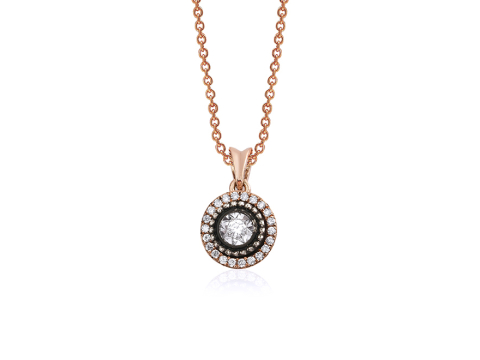 0.00 Karat Elmas Pırıltı Kolye