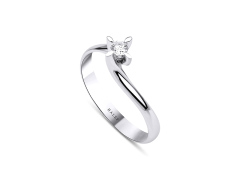 0.10 Karat Tektaş Pırlanta Yüzük