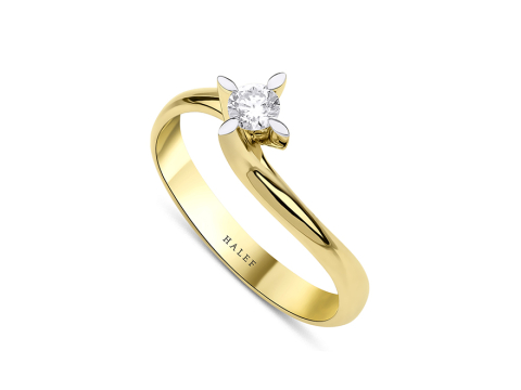 0.15 Karat Tektaş Pırlanta Yüzük