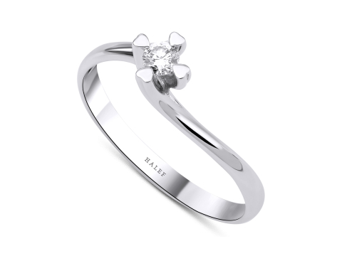 0.10 Karat Tektaş Pırlanta Yüzük