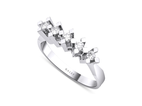 0.25 Karat 5 Taş Pırlanta Yüzük