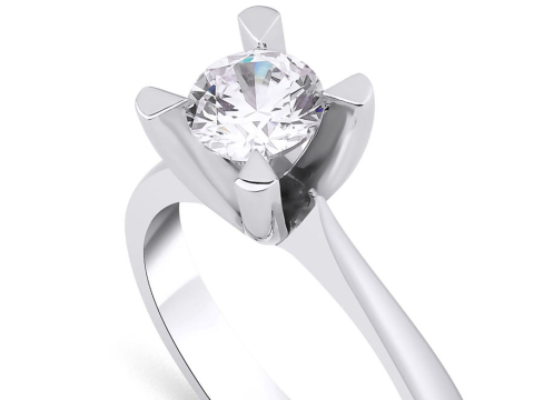 0.75 Karat Tektaş Pırlanta Yüzük