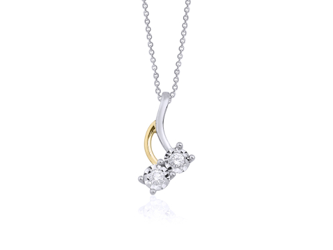 0.10 Karat Pırıltı Pırlanta Kolye