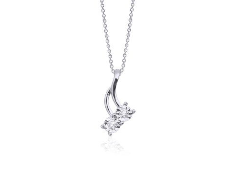 0.13 Karat Pırıltı Pırlanta Kolye