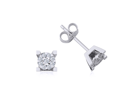 0.18 Karat Pırıltı Pırlanta Küpe