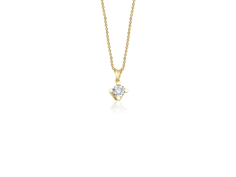0.03 Karat Pırıltı Pırlanta Kolye