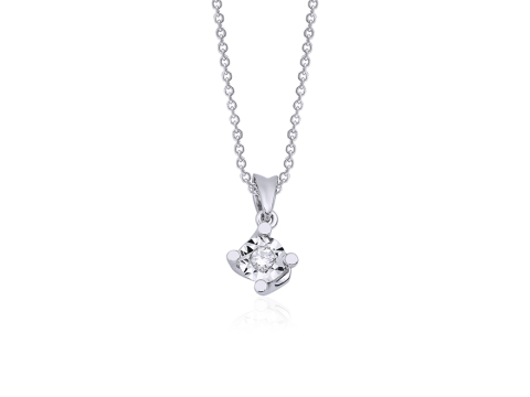 0.03 Karat Pırıltı Pırlanta Kolye
