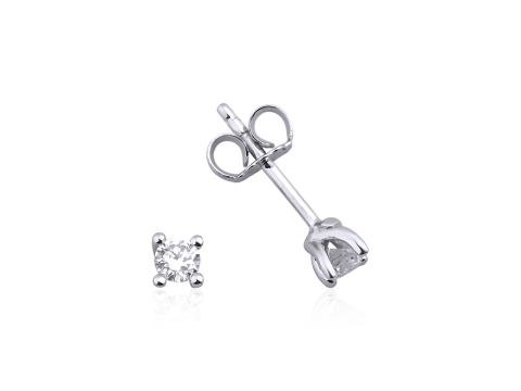 0.23 Karat Tektaş Pırlanta Küpe