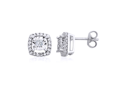 0.12 Karat Pırıltı Pırlanta Küpe