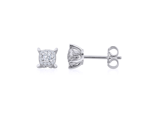 0.18 Karat Pırıltı Pırlanta Küpe