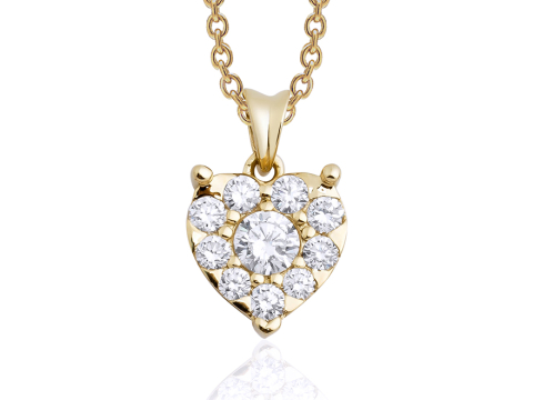 0.28 Karat Fantazi̇ Pırlanta Kolye