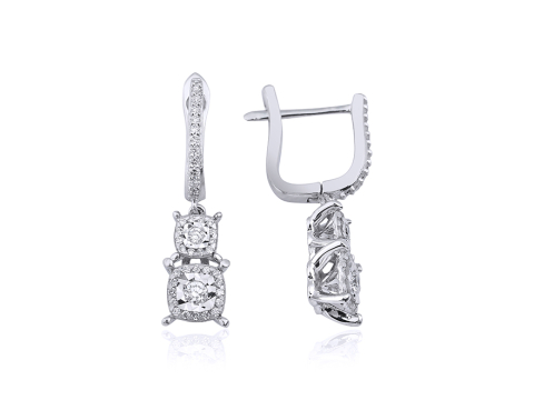 0.32 Karat Pırıltı Pırlanta Küpe
