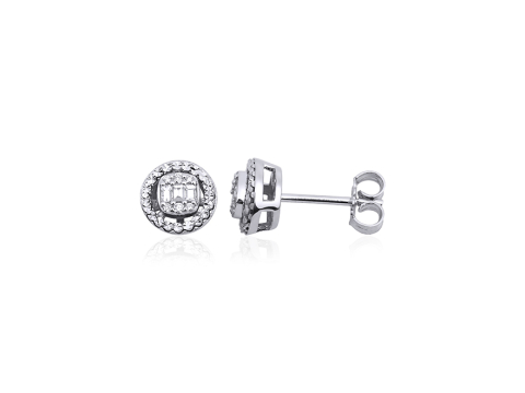 0.17 Karat Pırıltı Pırlanta Küpe