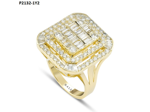 1.98 Karat Baget Pırlanta Yüzük