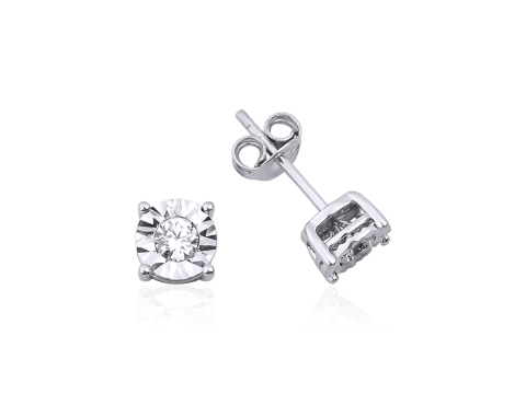 0.26 Karat Pırıltı Pırlanta Küpe