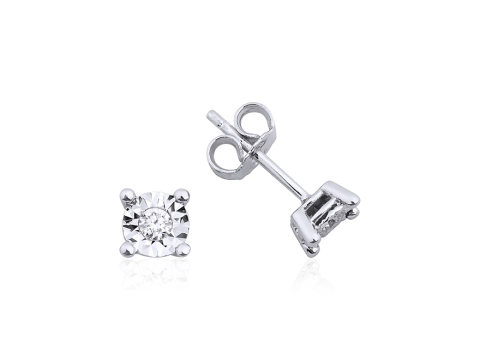 0.15 Karat Pırıltı Pırlanta Küpe