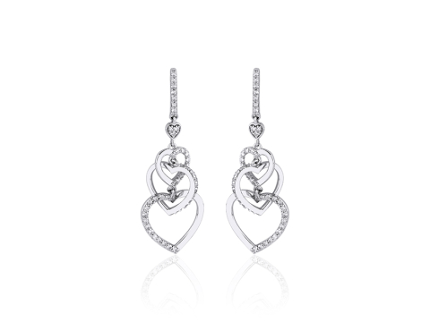 0.43 Karat Fantazi̇ Pırlanta Küpe