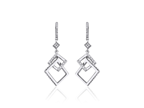 0.35 Karat Fantazi̇ Pırlanta Küpe