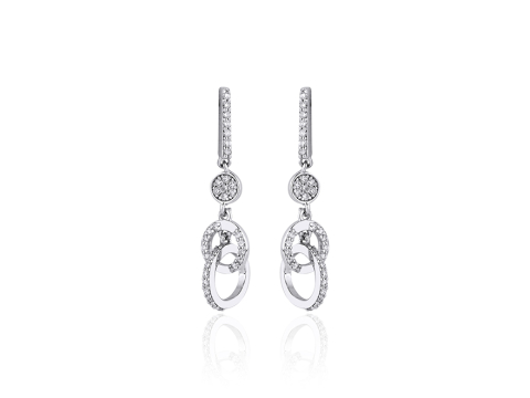 0.30 Karat Fantazi̇ Pırlanta Küpe