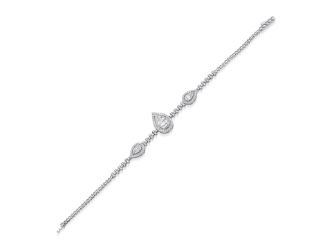 1.33 Karat Baget Pırlanta Bi̇lekli̇k