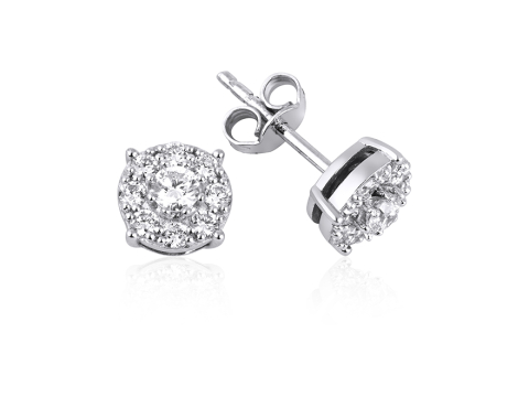 0.65 Karat Fantazi̇ Pırlanta Küpe