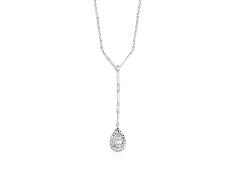 0.14 Karat Baget Pırlanta Kolye