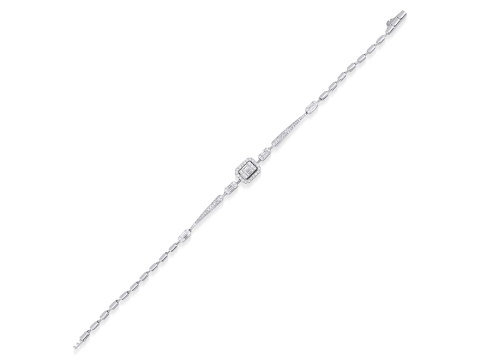 0.94 Karat Baget Pırlanta Bi̇lekli̇k