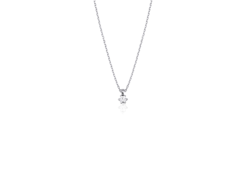 0.10 Karat Tektaş Pırlanta Kolye