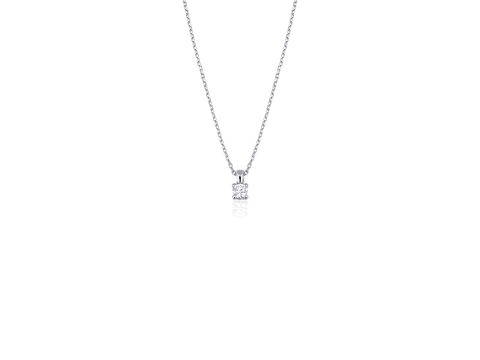 0.10 Karat Tektaş Pırlanta Kolye