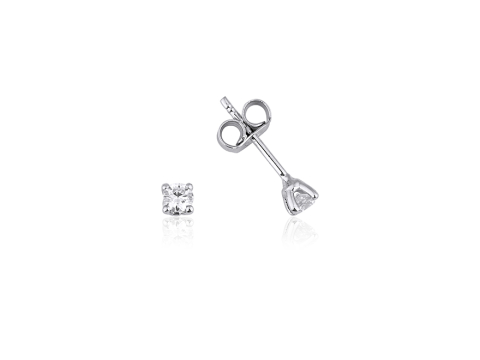 0.20 Karat Tektaş Pırlanta Küpe