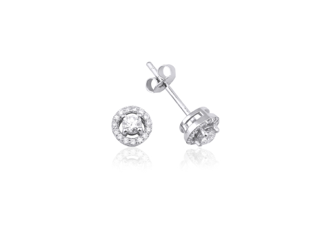 0.50 Karat Tektaş Pırlanta Küpe