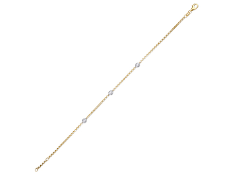 0.12 Karat Sira Taşli Pırlanta Bi̇lekli̇k