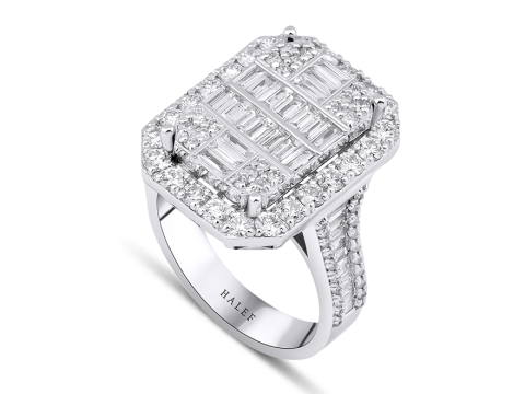 2.13 Karat Baget Pırlanta Yüzük