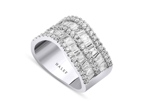 2.09 Karat Baget Pırlanta Yüzük