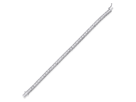 3.94 Karat Baget Pırlanta Bi̇lekli̇k