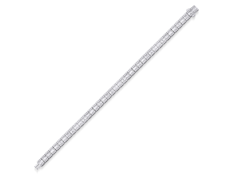 5.68 Karat Baget Pırlanta Bi̇lekli̇k