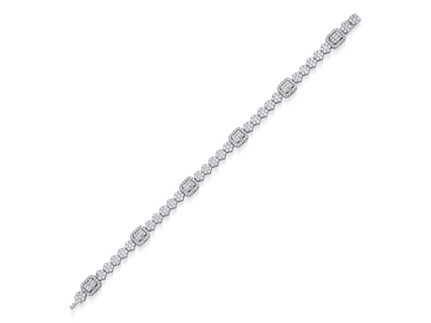 4.52 Karat Baget Pırlanta Bi̇lekli̇k