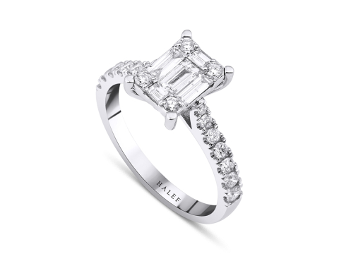 1.34 Karat Baget Pırlanta Yüzük