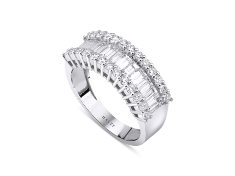 1.26 Karat Baget Pırlanta Yüzük