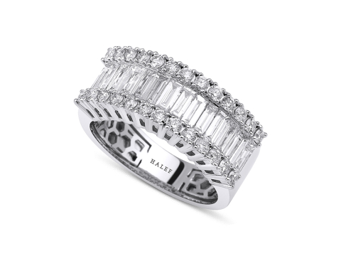 1.68 Karat Baget Pırlanta Yüzük