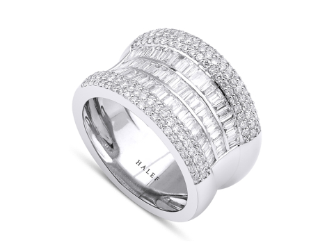 1.40 Karat Baget Pırlanta Yüzük