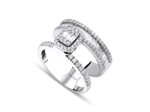 1.01 Karat Baget Pırlanta Yüzük