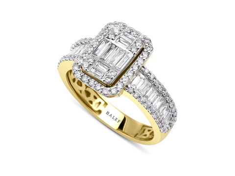 1.16 Karat Baget Pırlanta Yüzük