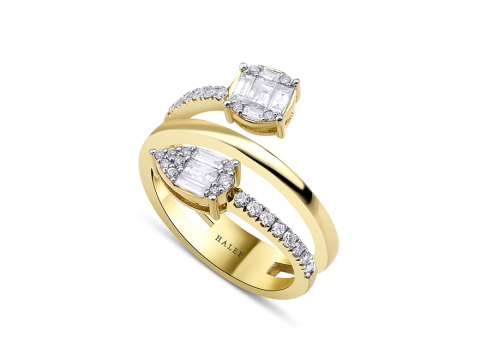 0.56 Karat Baget Pırlanta Yüzük