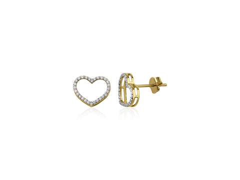 0.17 Karat Mi̇ni̇mal Pırlanta Küpe