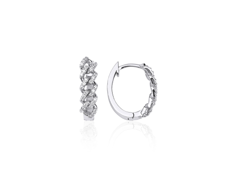 0.39 Karat Fantazi̇ Pırlanta Küpe