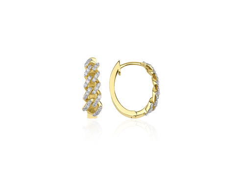 0.39 Karat Fantazi̇ Pırlanta Küpe