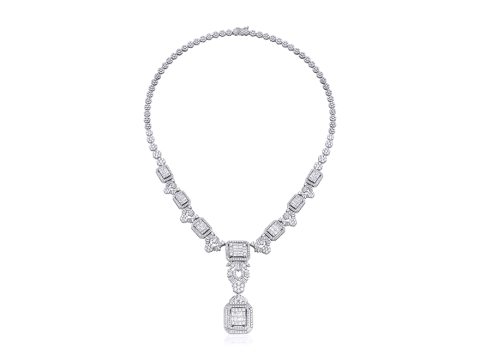 12.44 Karat Baget Pırlanta Gerdanlik