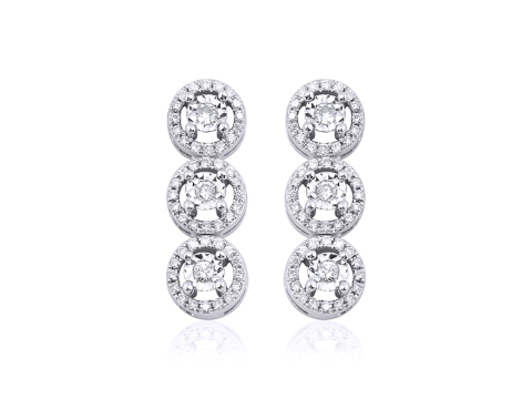 0.53 Karat Pırıltı Pırlanta Küpe